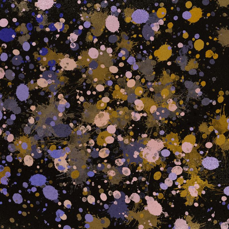 不规则圆点般飞溅的抽象油漆背景