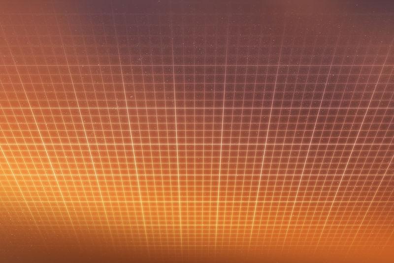 黄色3d线条格子背景