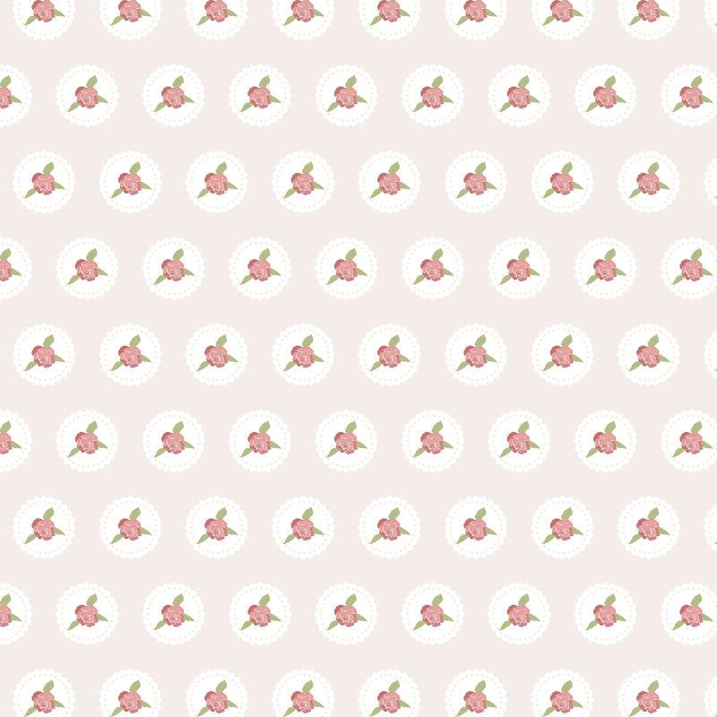 粉色纯色带有小花的背景