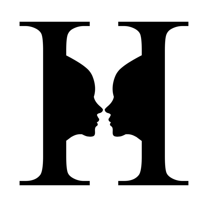 在字母表中创建一个抽象的人脸