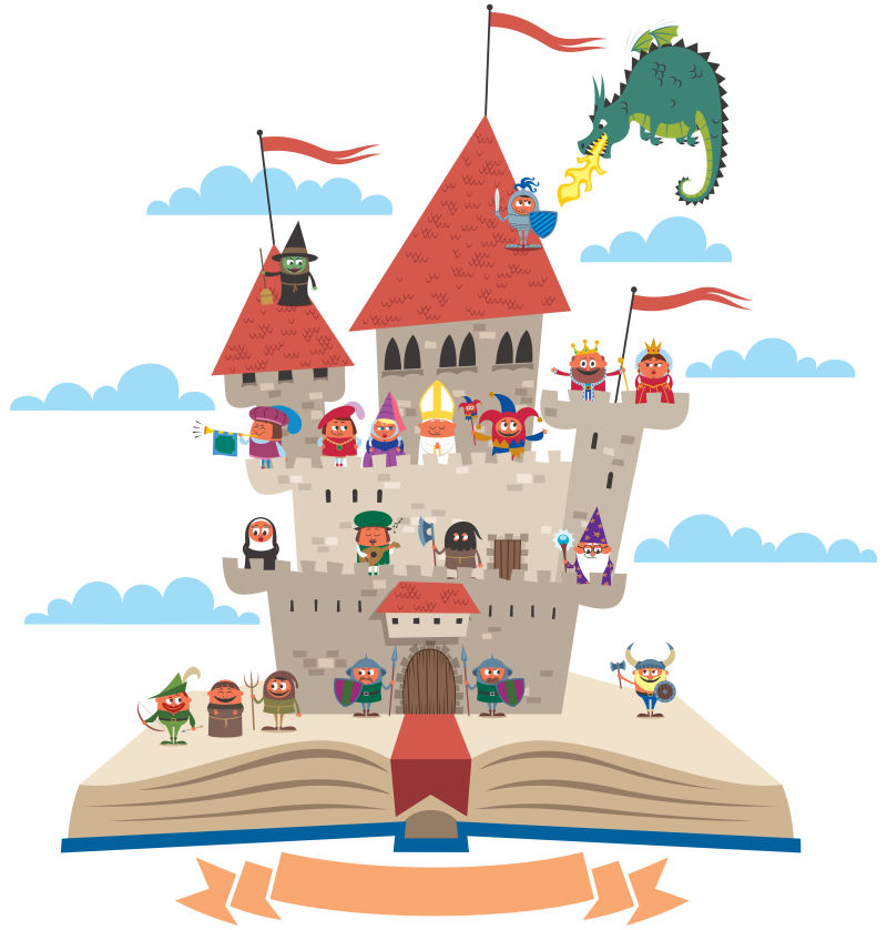 童话书中的童话城堡