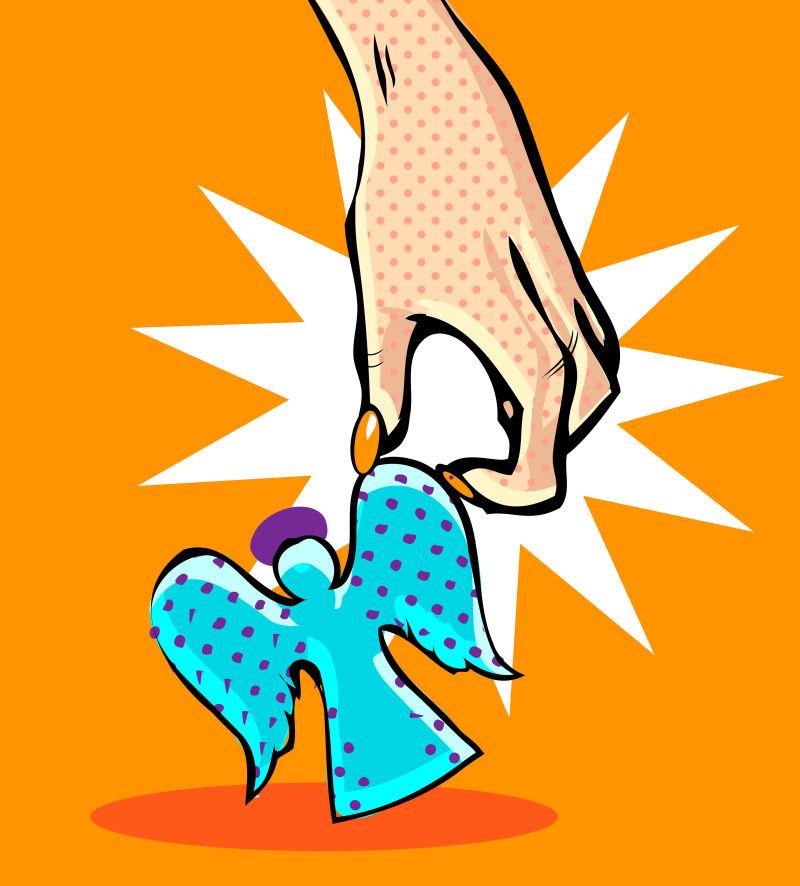 抓向蓝色天使的女人