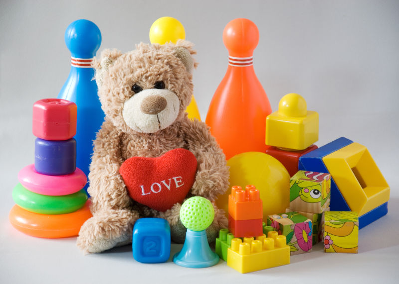 创意塑料玩具和玩具熊
