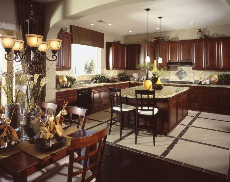 豪华的厨房餐厅设计