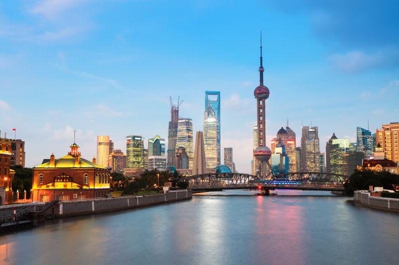 美丽的上海夜景