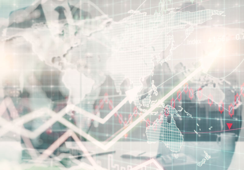 商人商业箭头向上的概念