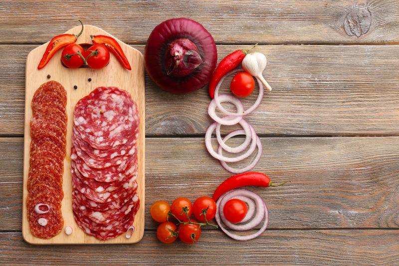 西红柿切片辣椒