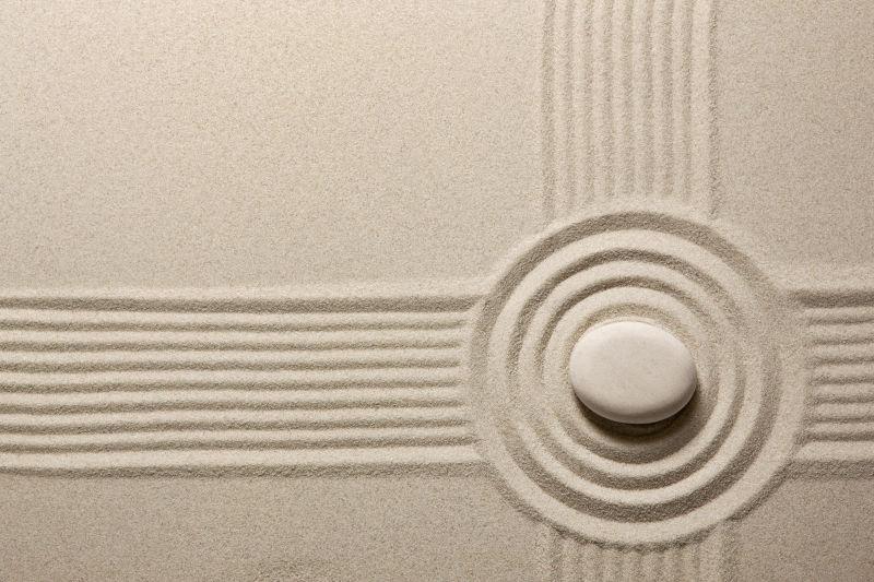 禅宗花园的石头