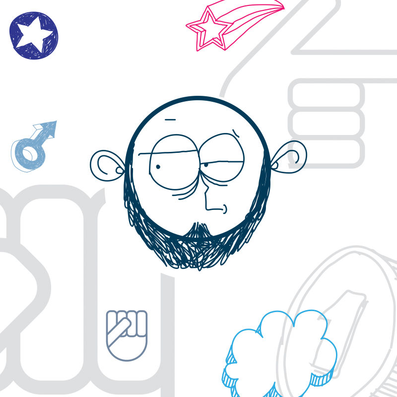 矢量的手绘卡通表情