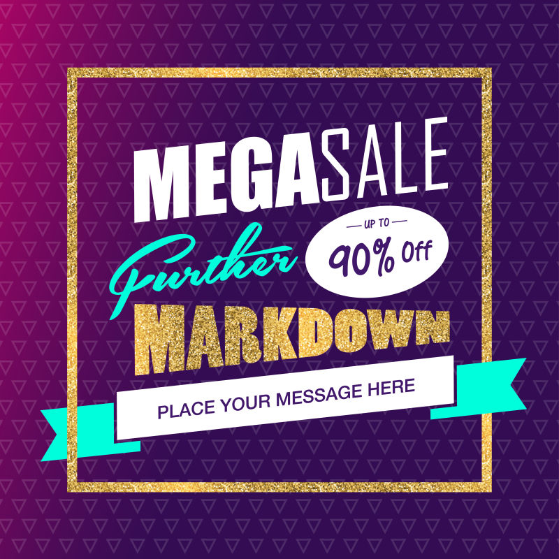 抽象矢量现代销售创意海报设计