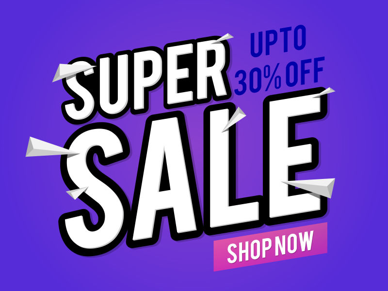 清仓销售海报插图矢量设计