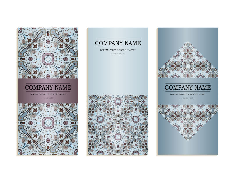 彩色矢量插图为企业身份