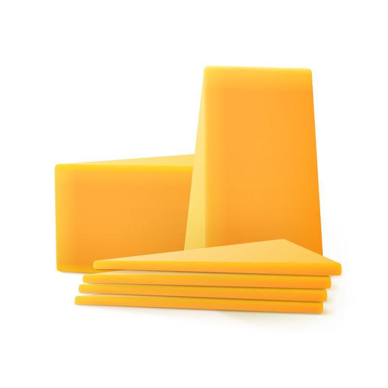 矢量的奶酪切片