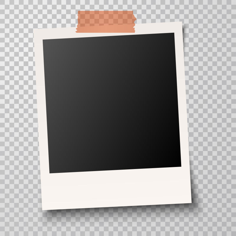 老式相片框矢量设计