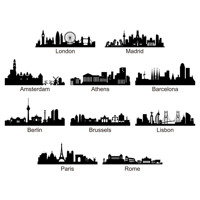 Силуэт Барселоны. Силуэт Лондона. Мурманск силуэт города. Силуэт Лондона вектор.
