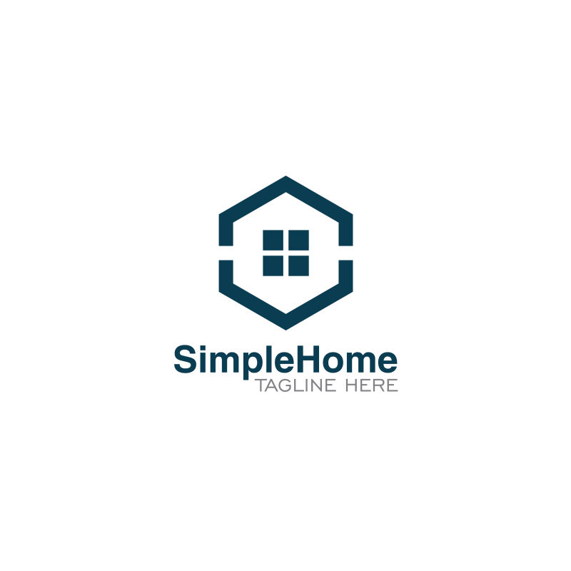 矢量的房地产标志设计