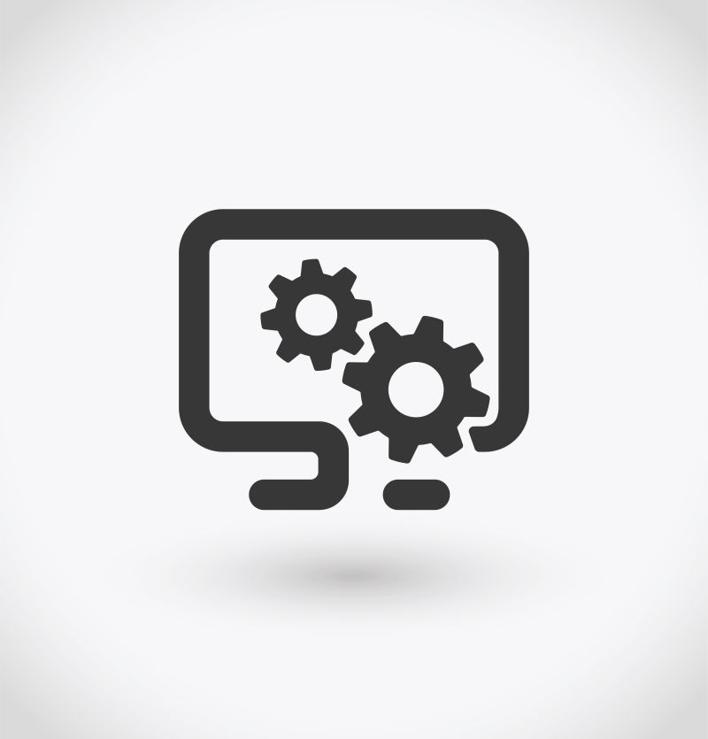 计算机设置标志矢量设计