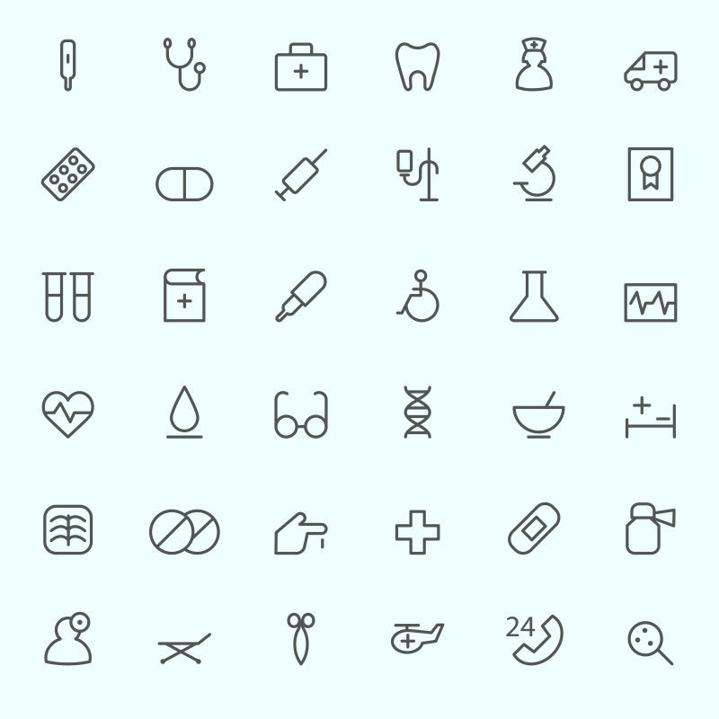 矢量设计线性购物图标