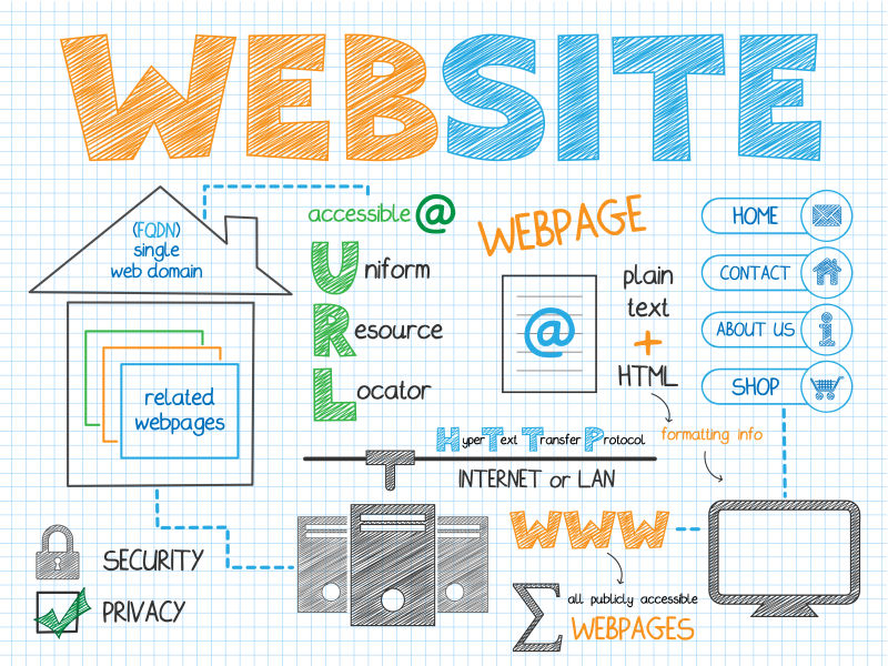 矢量网站概念草图设计