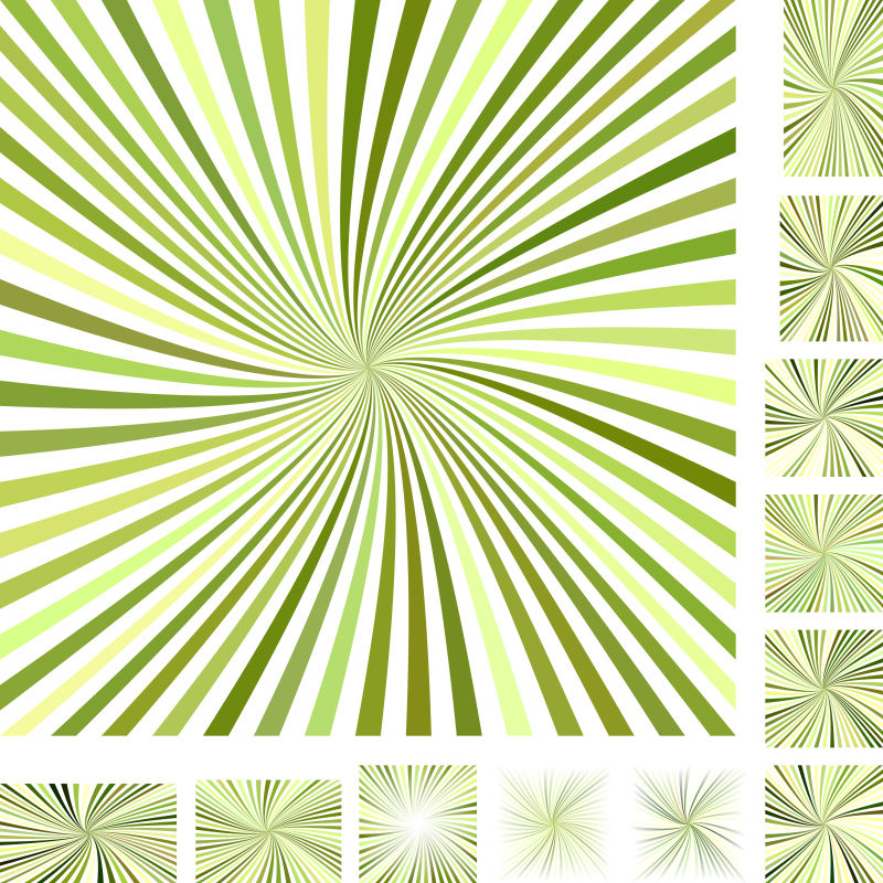 矢量绿色射线背景设计