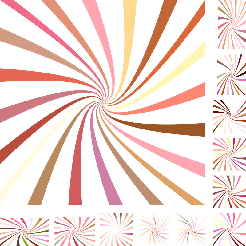 彩色螺旋矢量背景设计