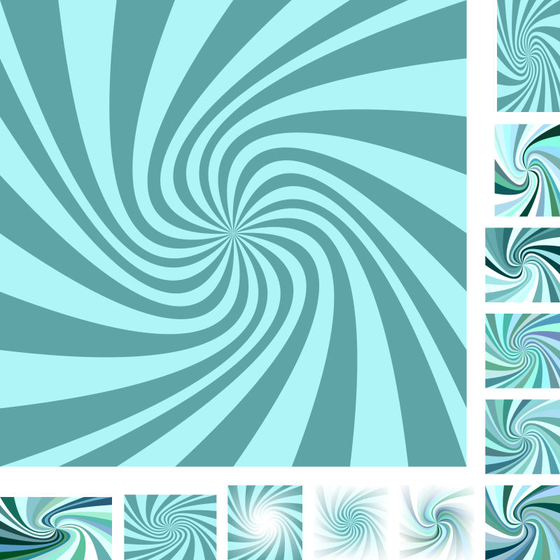 青色螺旋矢量背景