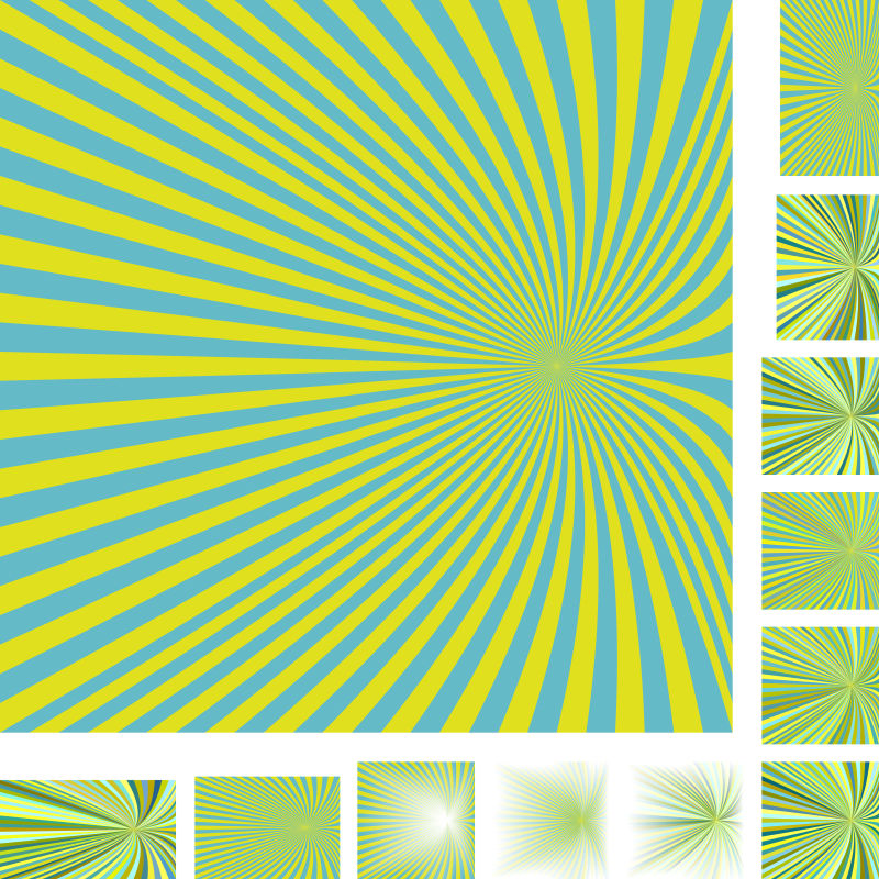 矢量绿色射线背景