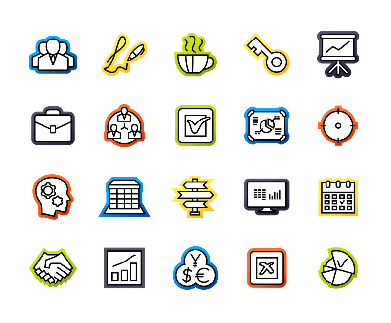 矢量的商务图标设计