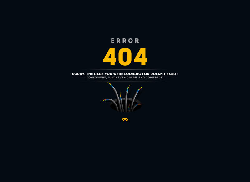 网络页面异常404插图矢量设计