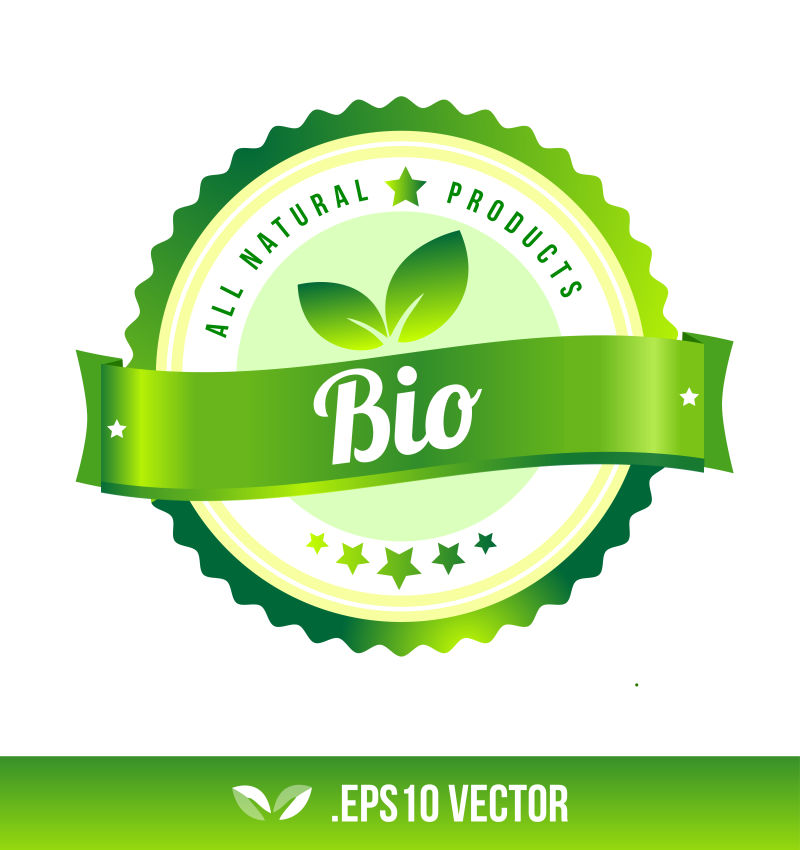 农业的产品标签矢量设计