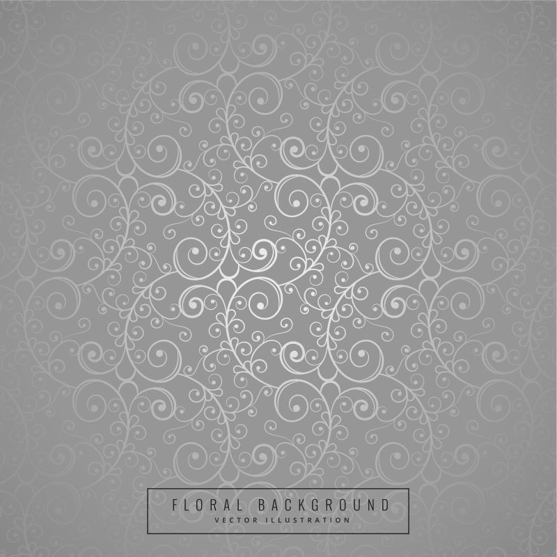 黑色花卉图案背景