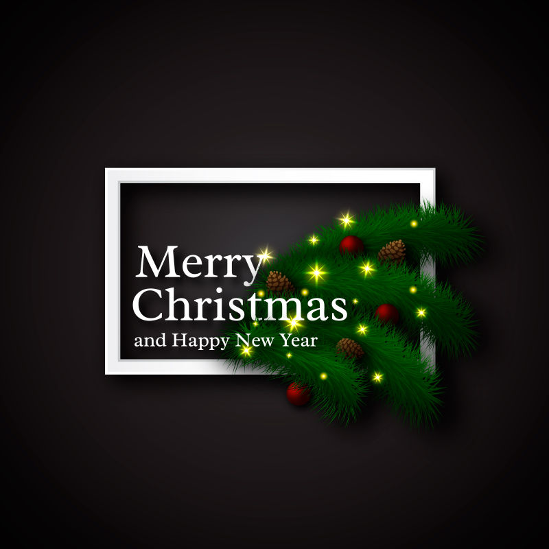 圣诞节祝福插图矢量设计