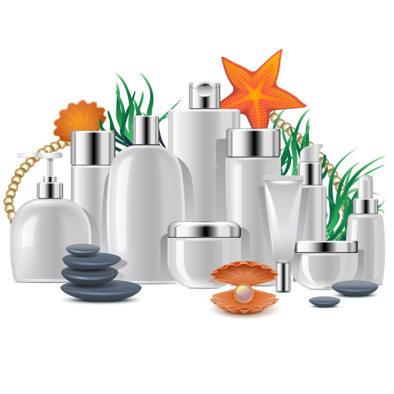 抽象矢量护肤品包装盒设计