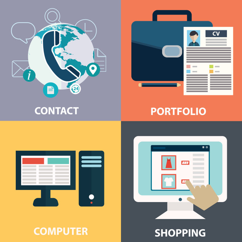 矢量的网络信息概念插图