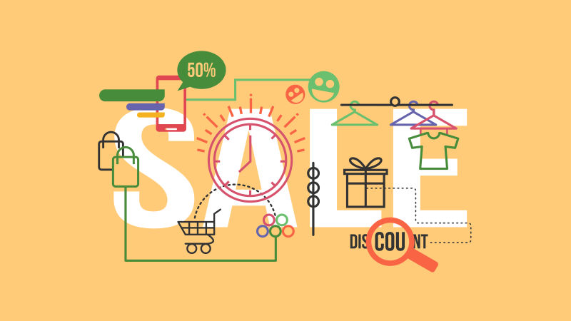 矢量有销售字母标志排版设计