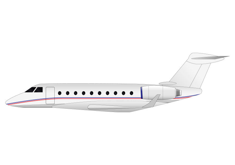 创意飞机的矢量设计插图