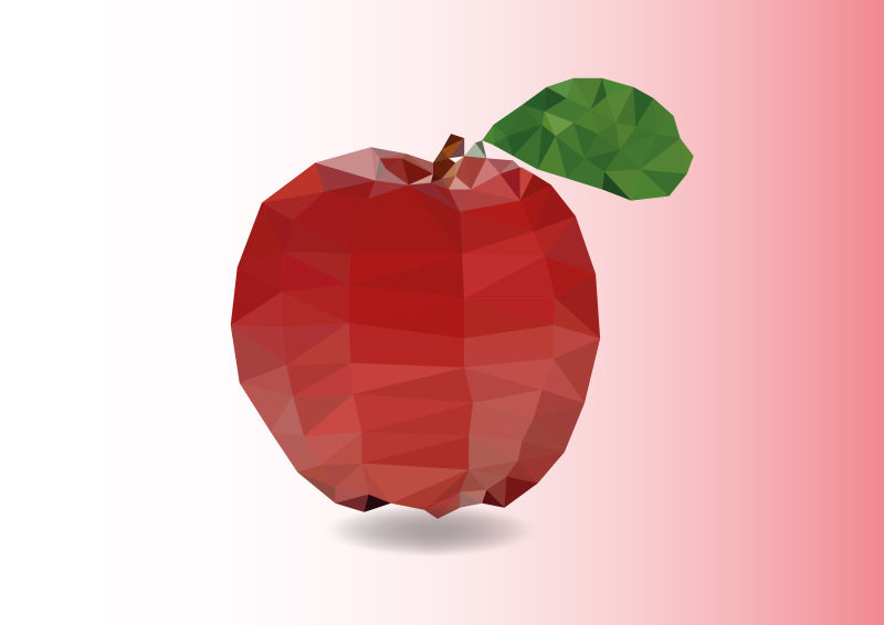 矢量几何风格的苹果 插图