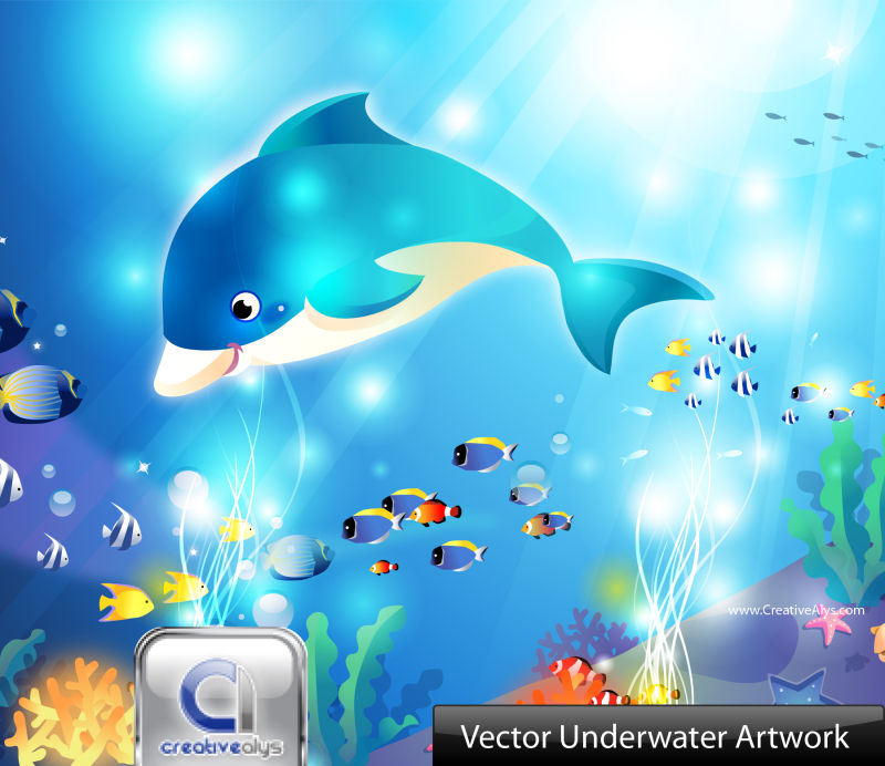 海洋生物矢量图