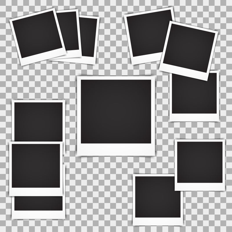 老式的黑色相框矢量设计