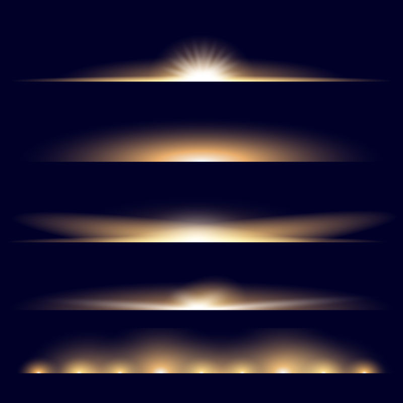 抽象矢量光效的设计元素