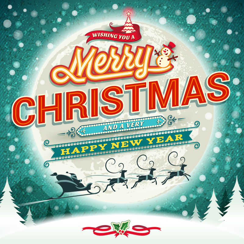 创意的圣诞插图矢量设计