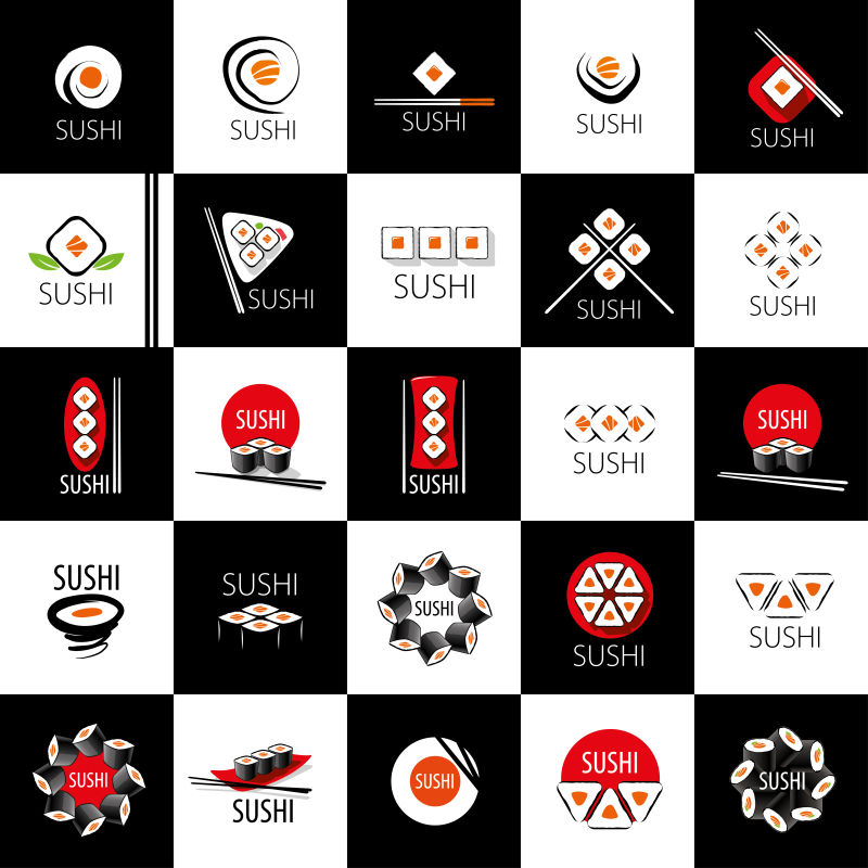 矢量寿司标志