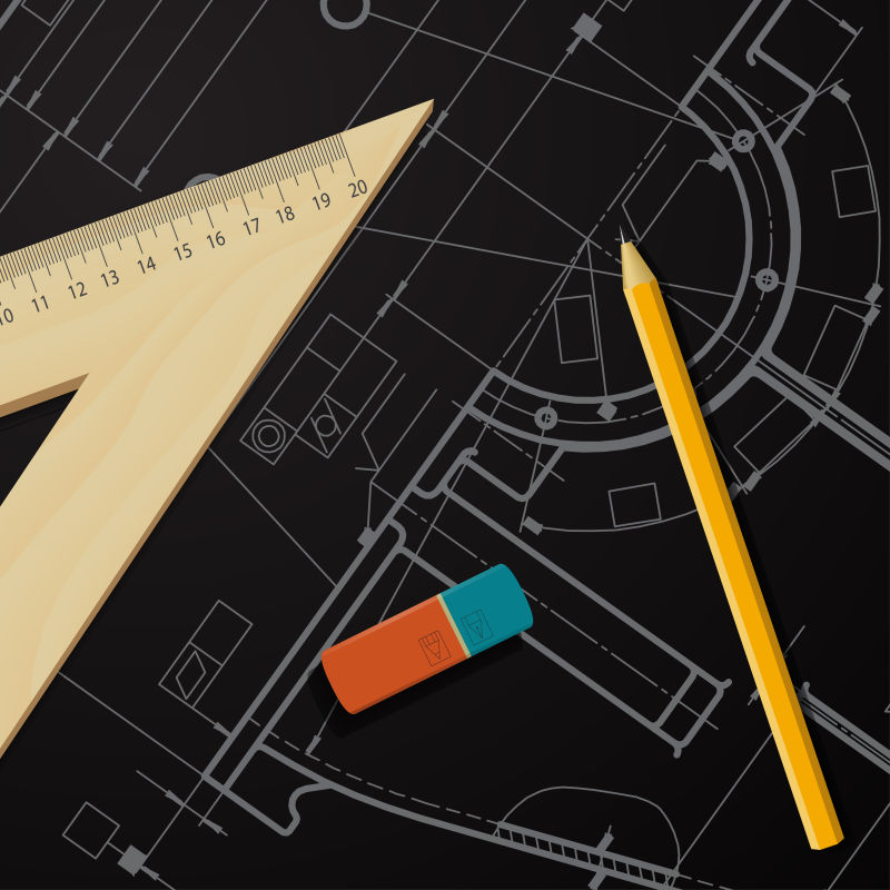 矢量工程师技术蓝图插图