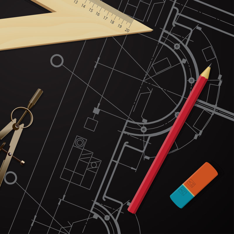 创意矢量工程师设计蓝图