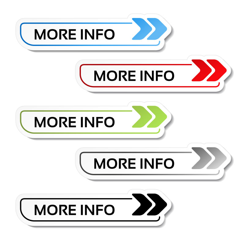 抽象矢量彩色信息概念的图标设计