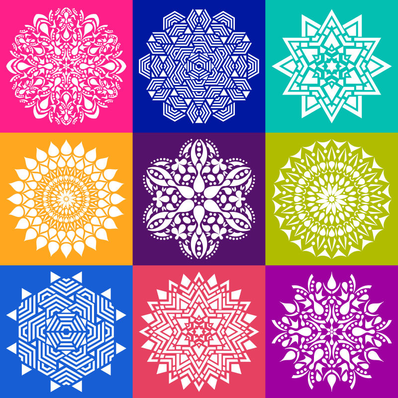 十二色图腾矢量