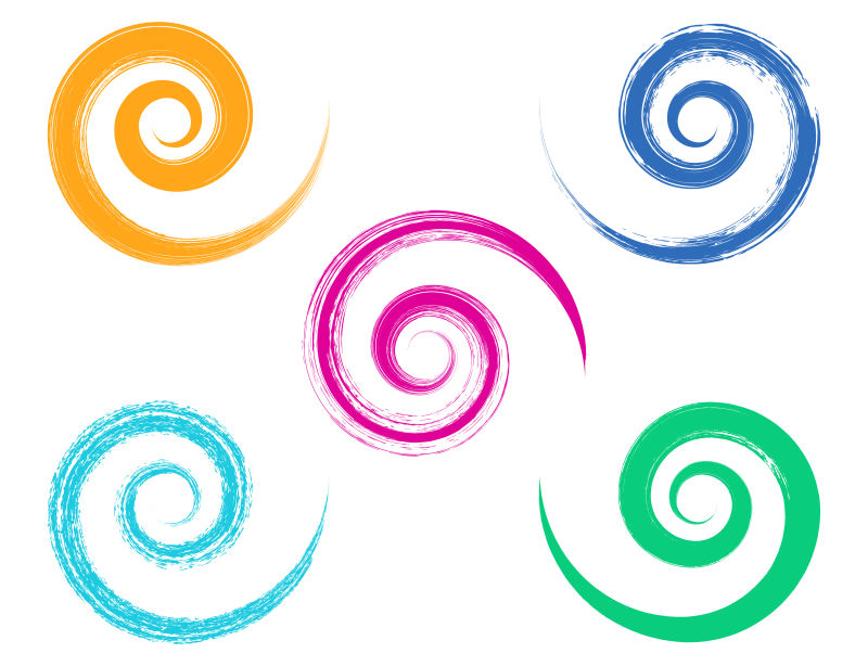 矢量抽象曼荼罗图案图片-四色环形矢量素材-高清图片-摄影照片-寻图