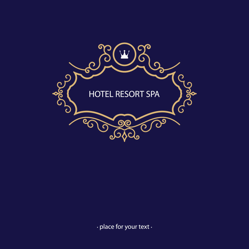 创意矢量金色装饰标签设计