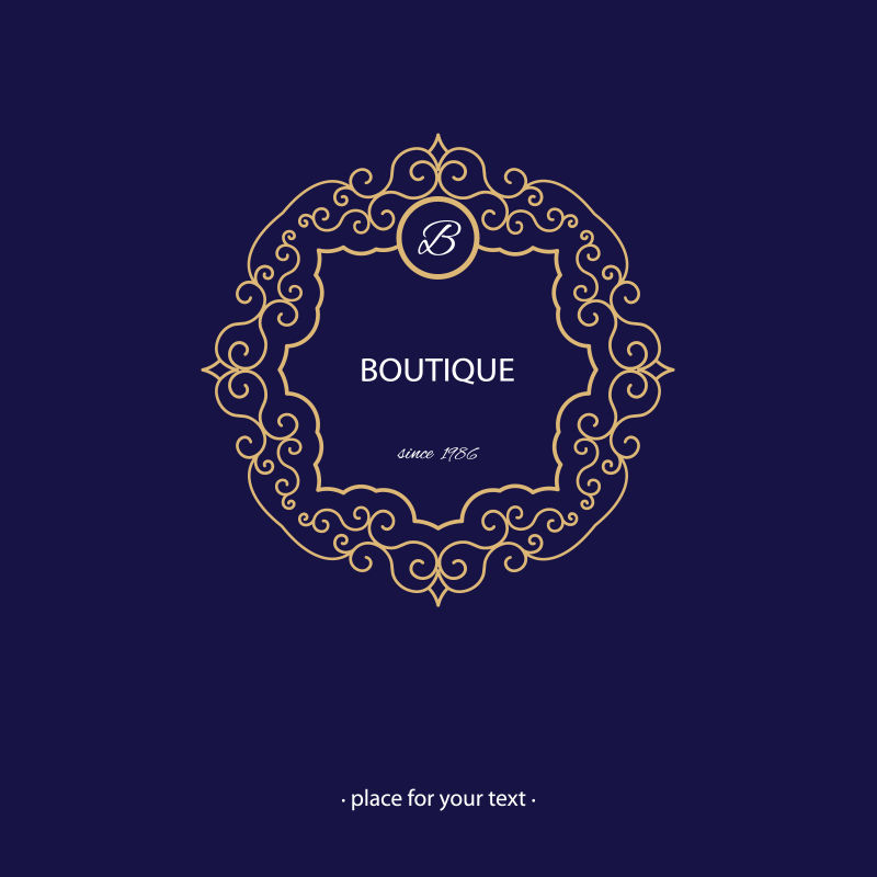 创意矢量金色创意标签设计