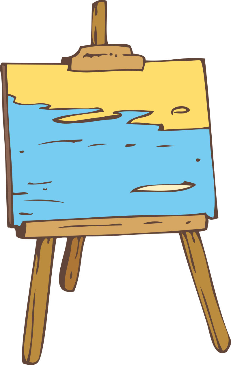 抽象涂了油漆的木架画像插图